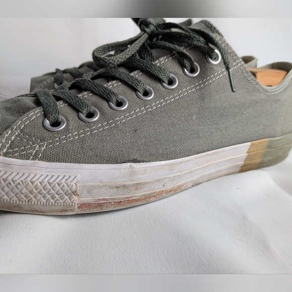 Converse Men Green Flat Shoes Size 10 Women Size 12 Unisex - Picture 5 of 8